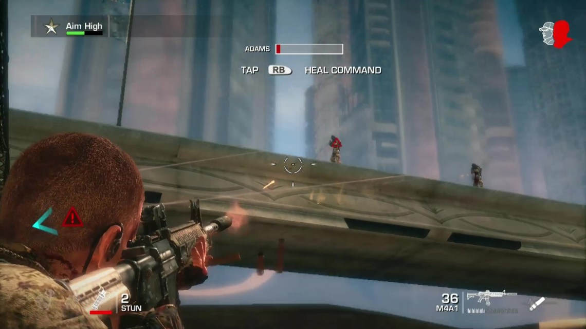 Fire at surrounding snipers